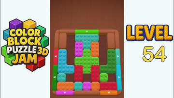 Color Block Puzzle 3D Jam Level 54 Walkthrough Solution