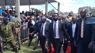 RIGATHI GACHAGUA DRAMATICALLY ARRIVES AT LATE MP DAVID KIARAHO'S FUNERAL SERVICE. 