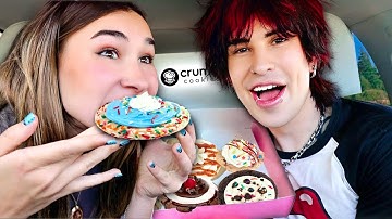 My Sister Tries CRUMBL COOKIE!