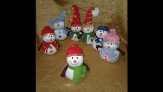 Шьём милых Снеговичков для детей !! :))