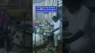 Pastor Reacting To Drummer drums  viral shorts humor fypviral fyp jesus art