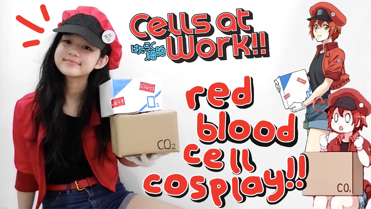 Cells at Work! CODE BLACK Hataraku Saibou BLACK Red Blood Cell Red Cosplay  Shoes