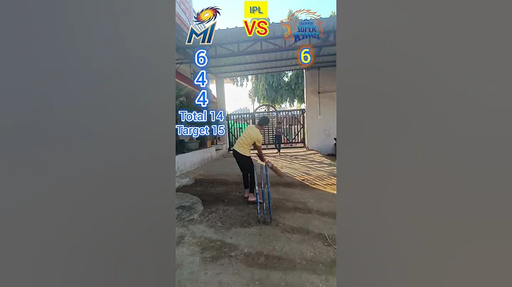 MI VS CSK 1 over match || crazy match 2025 ||