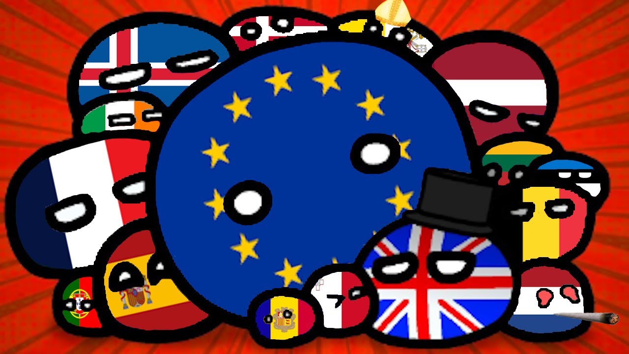 Alphabet Lore turned into European Countryballs 