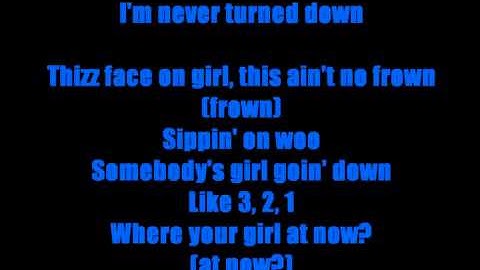 Dont Drop That Thun Thun) (Remix) Lyrics on screen