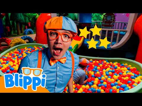 Blippi's Ball Pit Clubhouse Games! | Be Creative With Blippi | Creative Kids Club