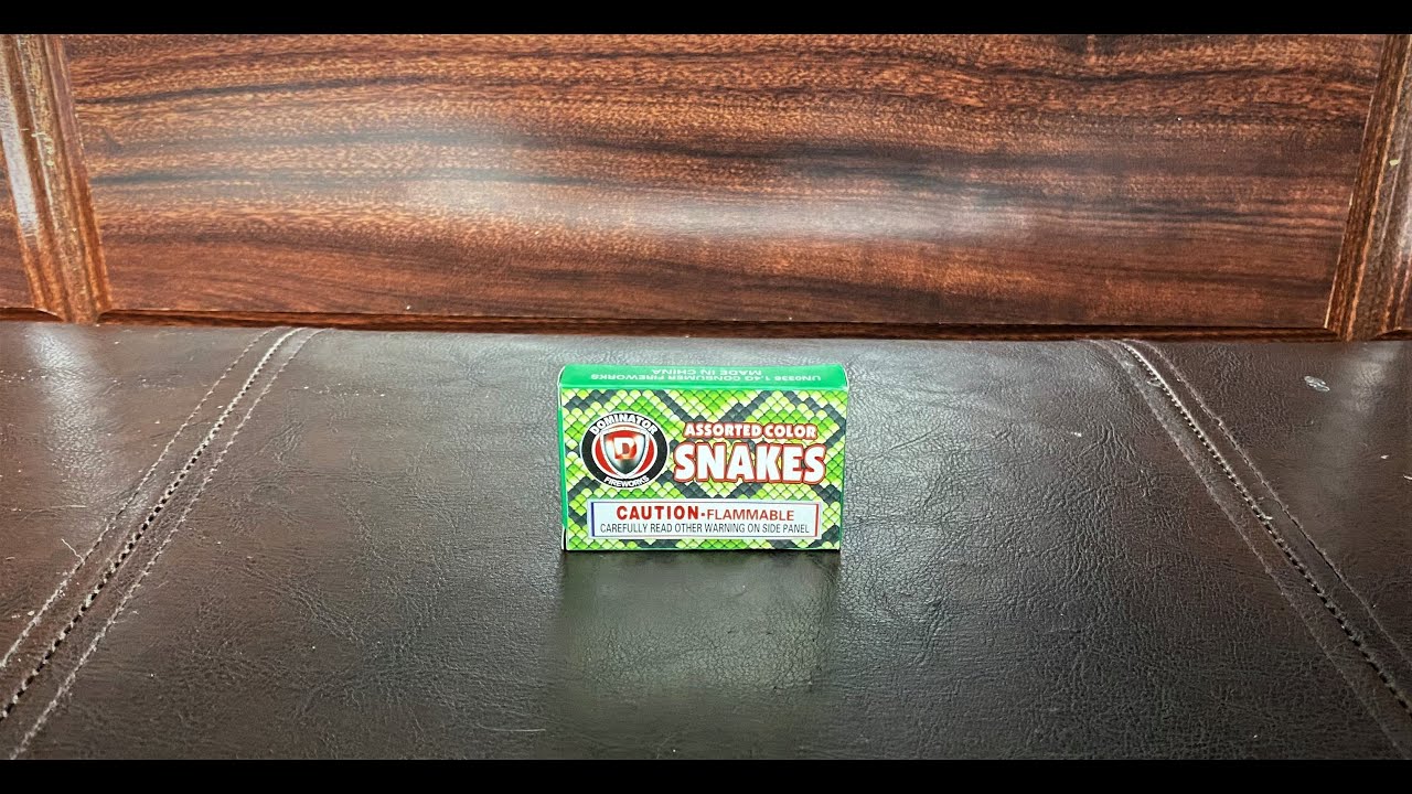 Dominator Fireworks - Assorted Color Snakes - YouTube
