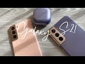 Samsung Galaxy S21 Phantom Pink & Phantom Violet  + Galaxy Buds Pro Unboxing