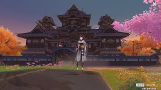 Kujou Sara's Castle Serenitea Pot 2.2 Genshin Impact