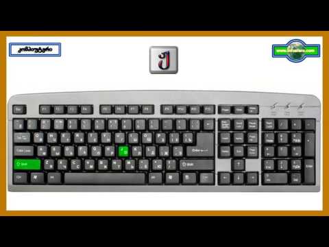 ქართული ასოები კლავიატურაზე