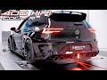 400hp vw golf r zephyr hardcore bodykit concept dyno run akrapovic opf delete exhaust  4k