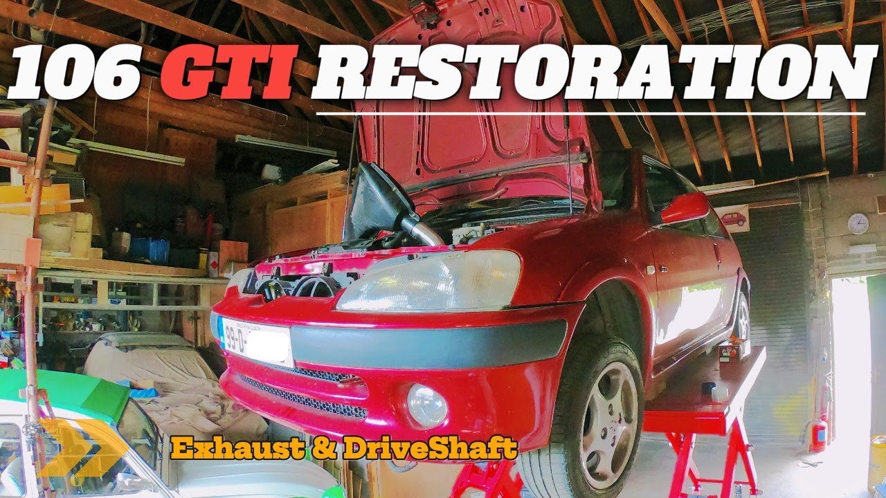 106 GTI Repairs Part.3 - Exhaust & CV Boot