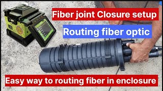 ?How to Routing Fiber Optics cable in Enclosur || ?फाइबर केबल राउटिंग || Enclosur Setup |???