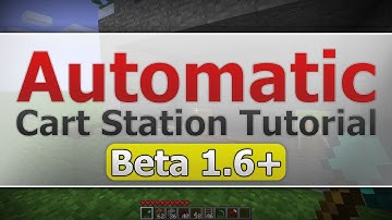 Minecraft: Automatic Cart Station Tutorial [Beta 1.6+]