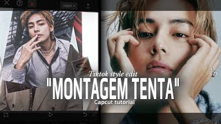 MONTAGEM TENTA (PICTURE ON PICTURE EDIT) - KPOP TIKTOK TREND CAPCUT TUTORIAL | KIM TAEHYUNG | BTS 