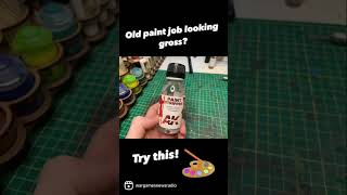 Stripping paint off an old mini