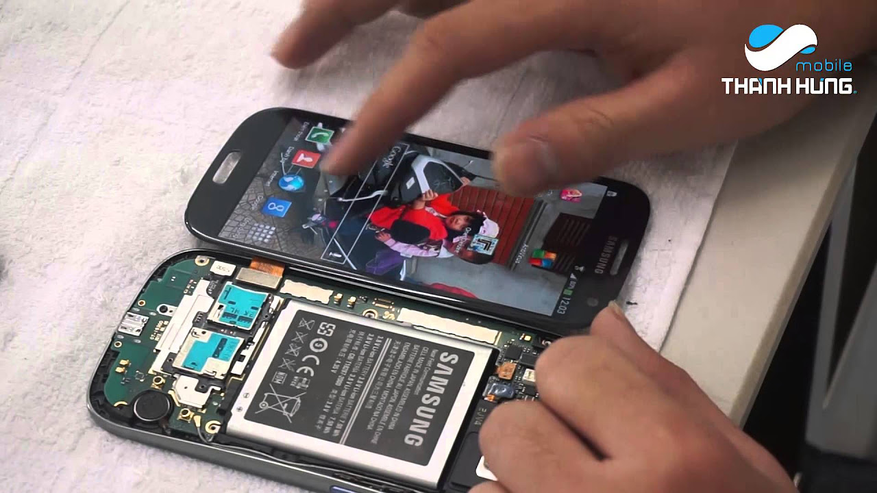 Hướng dẫn thay mặt kính cảm ứng, màn hình galaxy S3 - youtube