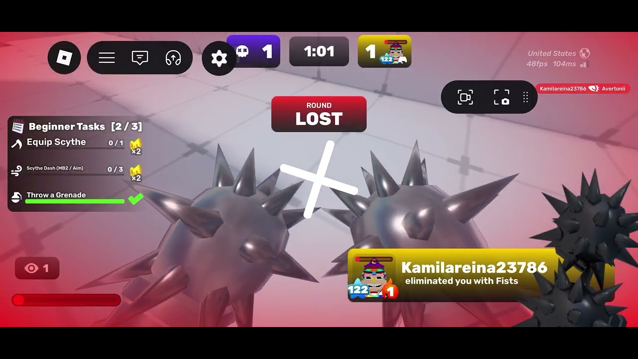 Playing rivals! (My cousin was playing)