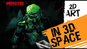 QUICK 2D PAINTING IN 3D SPACE on IPAD (#nomadsculpt #procreate)