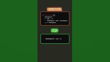 How a beginner vs a pro reverse a string in Python