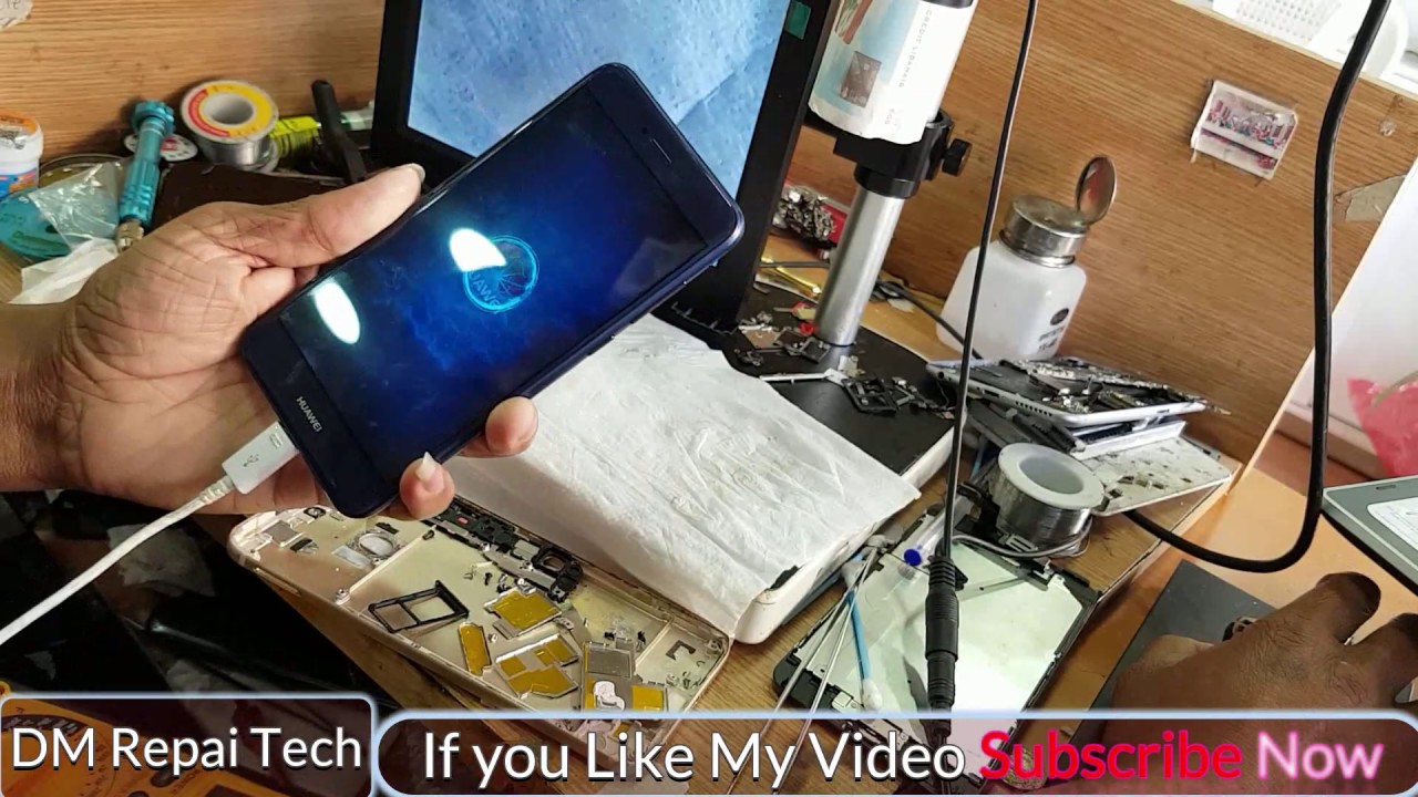 Huawei P8 Lite 2017 Power Button Defekt Huawei P8/P8 Lite No power Death after water Damage Fixed Done - YouTube