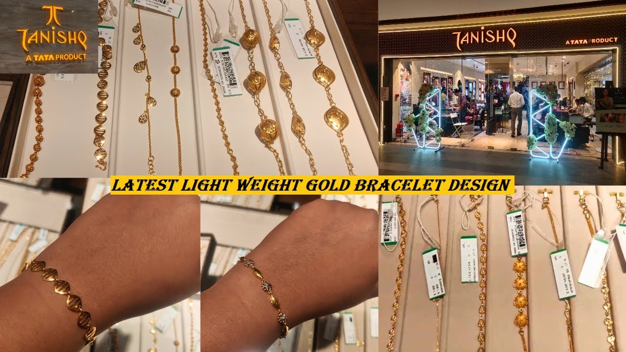 Gold bracelet designs with weight and price | Tanishq beautiful gold  bracelet | bracelet designs | - YouTube