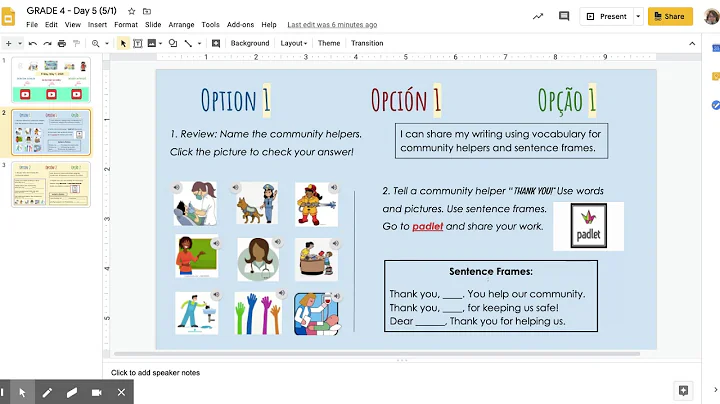 GRADE 4 - Day 5 (5/1) - Google Slides
