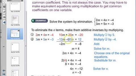 3.2B Solving Systems of Equations using Eliminatio