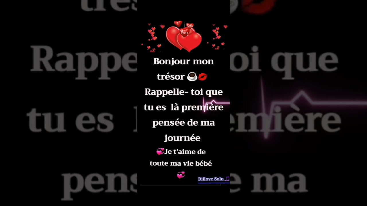 Bonjour mon amour ♥️ #amour #poem #message #jetaime #love #text #short