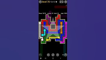 How To Solve Flow Free Inkblot Pack Level 70 12x12 Board Walk Through Solution Walkthrough