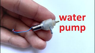 نحوه ساخت پمپ آب کوچک در خانه - How to make the smallest dc motor water pump at home