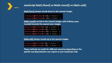 JavaScript Math.floor() vs Math.round() vs Math.ceil()