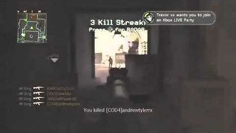 Amazing AK47 Killfeed!? COD4