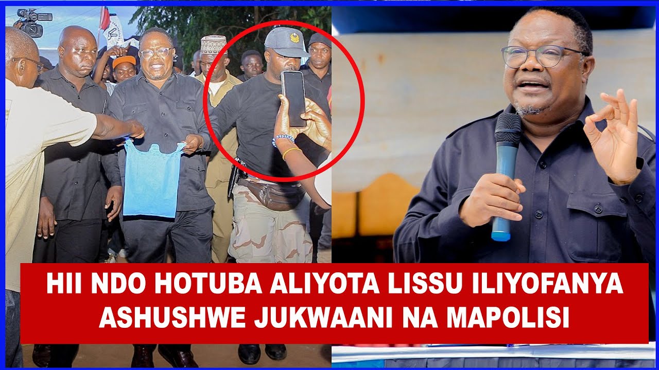 HII NDO HOTUBA ALIYOTOATUNDU LISSU AKAKAMATWA UKO MBINGA