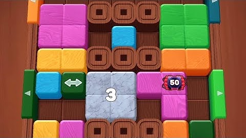 Wood Away Block Jam Level 75 Game Walkthrough Solution