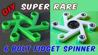 How to make a FAST Fidget Spinner with 6 BOLTS - DIY Rare!