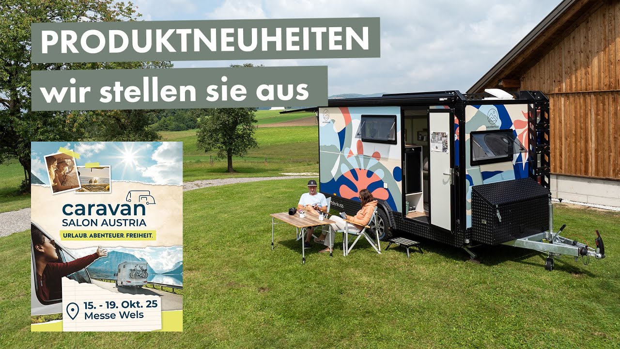 🔥BRANDNEUE HIGHLIGHTS🔥: Wanderkuss Sportwohnwagen auf dem Caravan Salon Austria