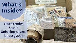 Your Creative Studio Unboxing \& Ideas: January 2024