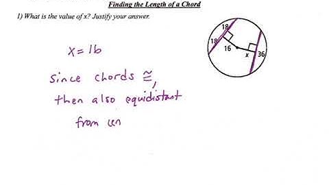 Geometry 12.2 Chords and Arcs Lesson Video