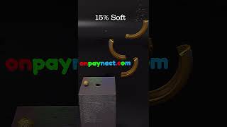 0% Rigid vs 100% Satisfying Gold Sphere Bounce Drop ¦ 3D Soft Body Simulation