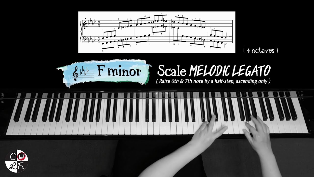 F minor (4 flats ♭) Scales and Arpeggios Set) YouTube