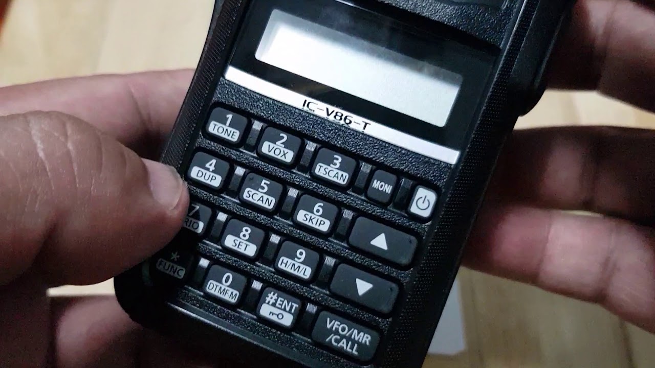 วิธีรีเซทเครื่อง Icom ic V86T