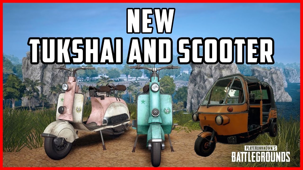 PUBG - New Vehicle - Tukshai and scooter - Gameplay - FUNNY MOMENTS