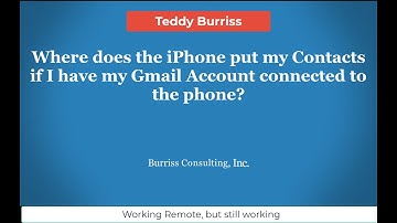 Where does iPhone Store Contacts when you have your Google Workspace or Gmail account connected?