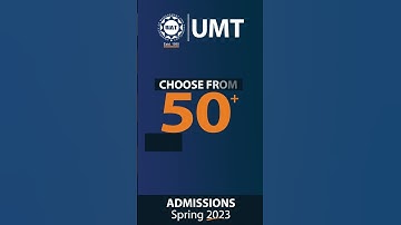UMT Admissions Spring 2023 | Be Success Ready