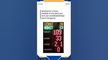 Top Digital Scoreboards: Revolutionize Your Game Experience #ajaibenterprises #cricket