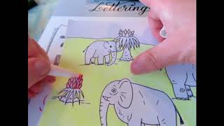 Coloring the Elephant Landscape Tutorial screenshot 3