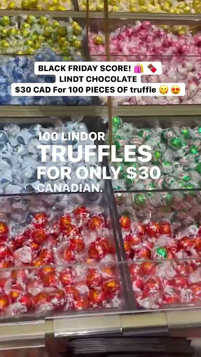 BEST CHOCOLATE 🍫 DEAL FROM BLACK FRIDAY! ❤️Lindor truffles #shorts