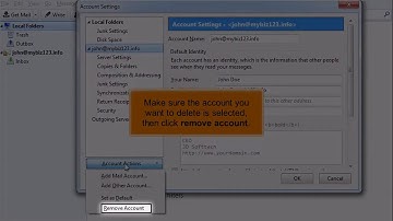 How To Delete An Email Account In Thunderbird | ACTWD Knowledge Base