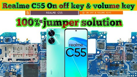 Realme C55 On off key & Volume key not working problem jumper solution|#thesoilboy